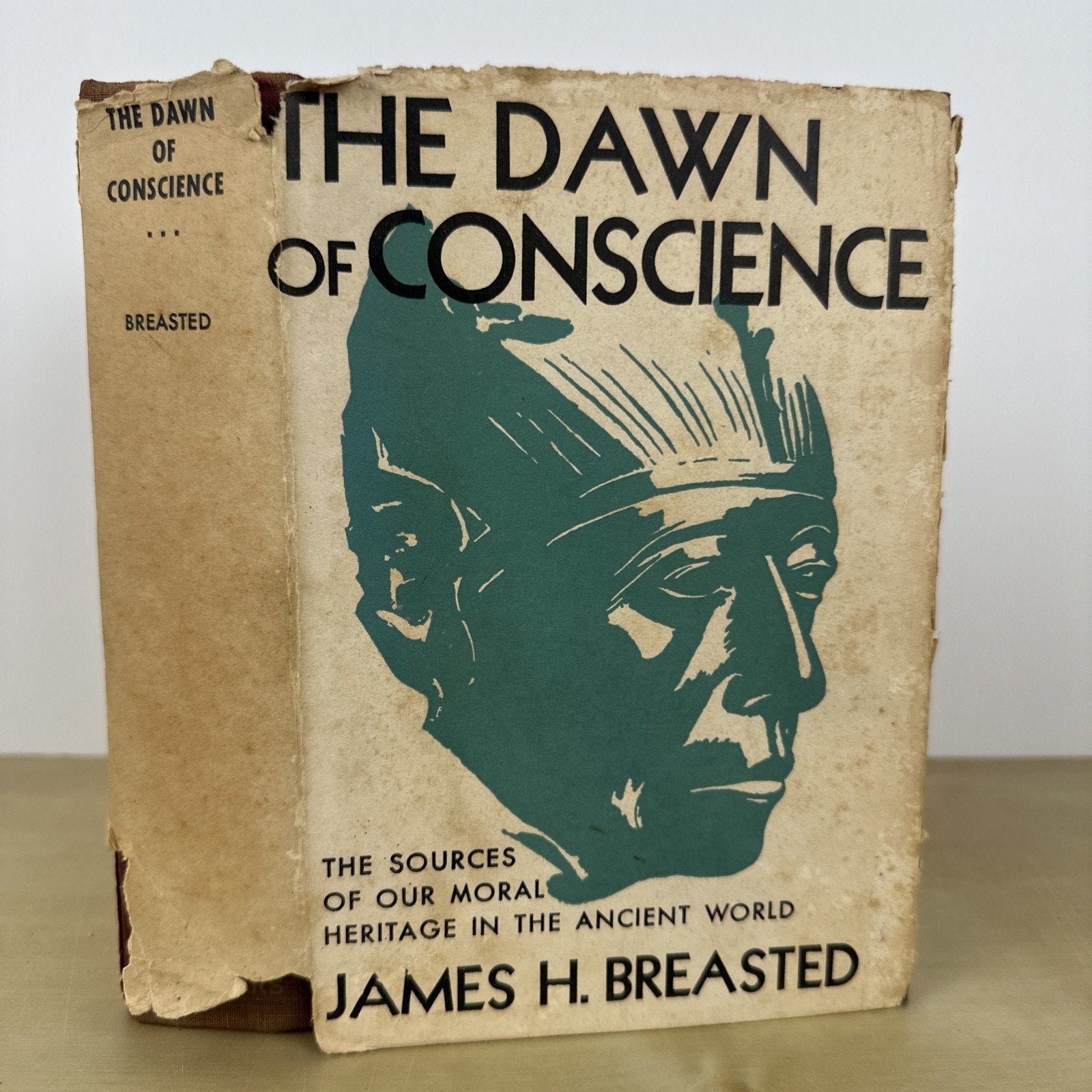 Dawn of Conscience 1933 James Breasted HBK DJ Vintage Egypt Origin Moral History