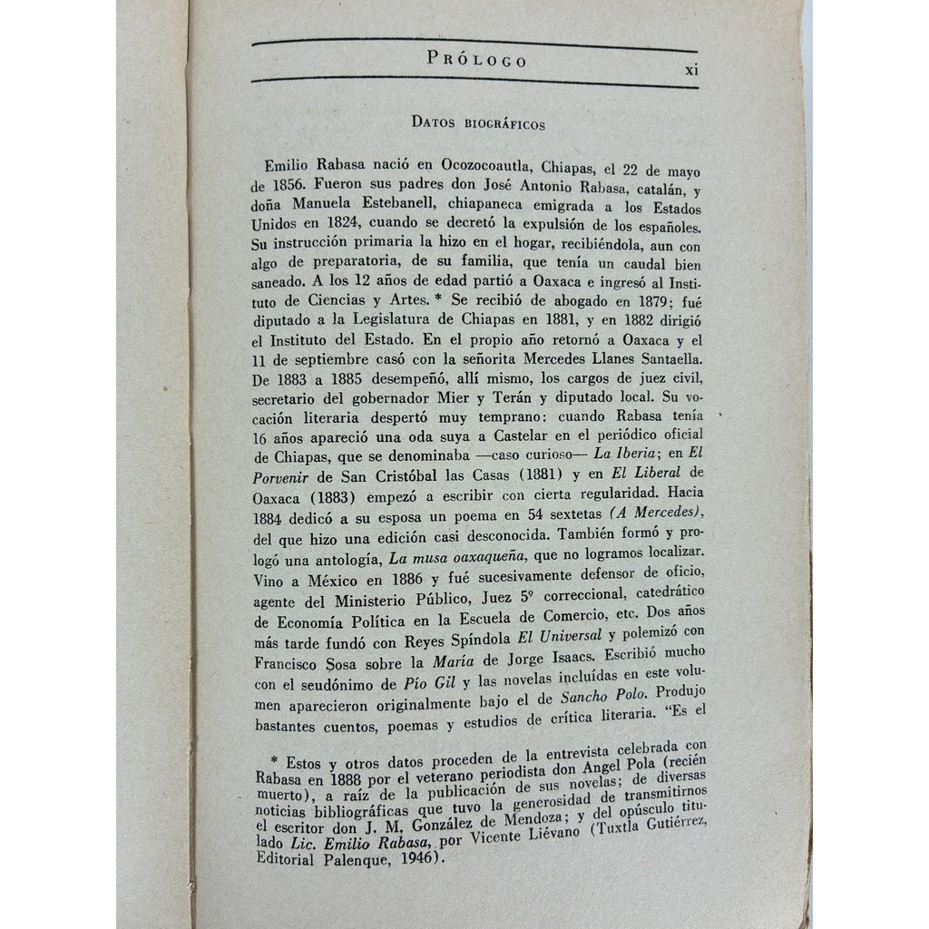 Emilio Rabasa - La Bola y La Gran Ciencia (1948) Coleccion Escritores Mexicanos