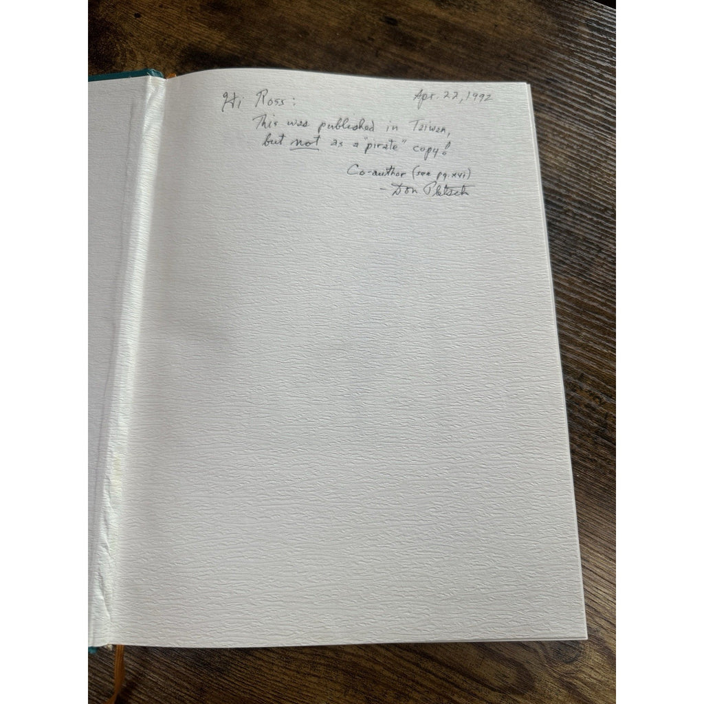 Malaria Eradication in Taiwan - 1991 - Signed by co-author