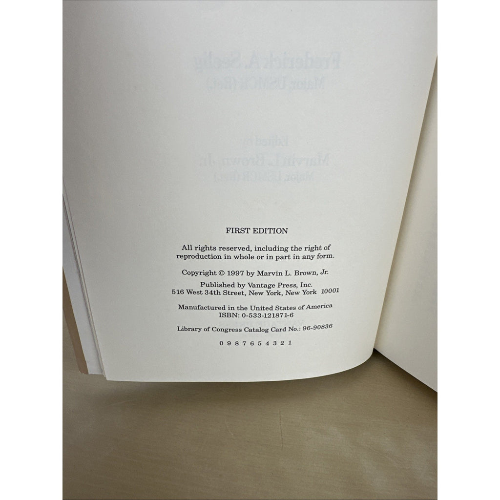 One Marine Mustang's Memoirs Frederick Seelig Defense Battalions Pacific 1st Ed