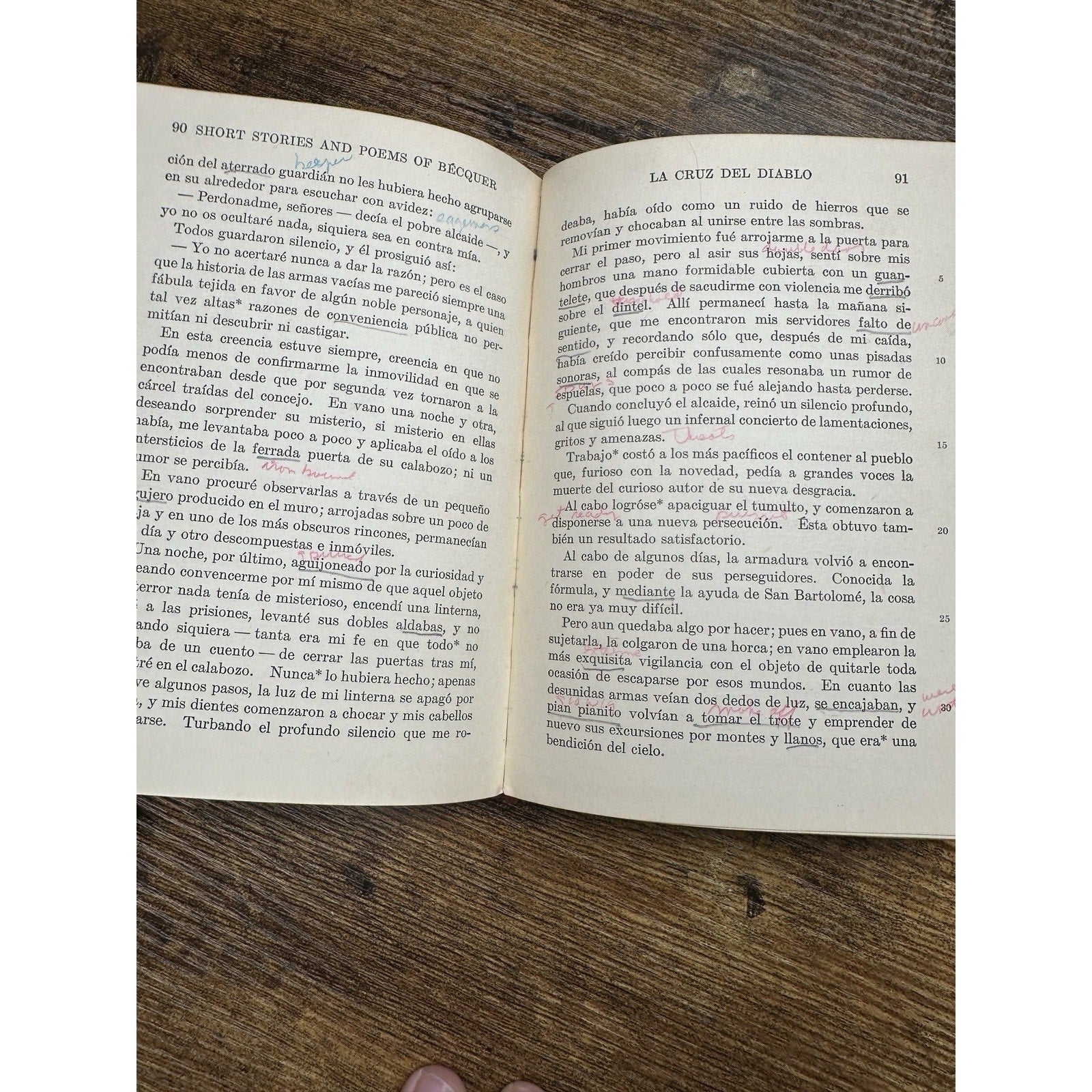 Rare 1936 Edition Of Short Stories and Poems of Becquer MacMillan Co