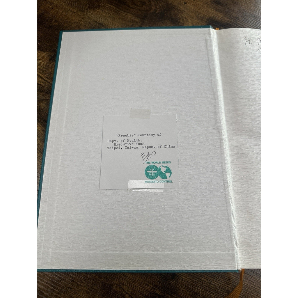 Malaria Eradication in Taiwan - 1991 - Signed by co-author