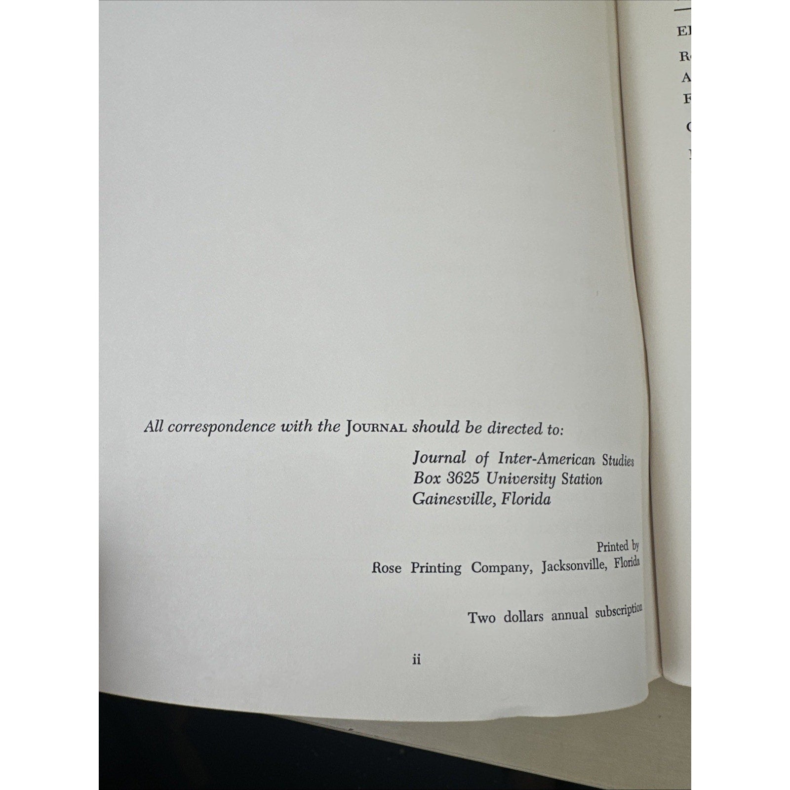 JOURNAL OF INTER-AMERICAN STUDIES, VOL. I, 3 Number 2, 3 and 4 Apr Jul Oct 1959